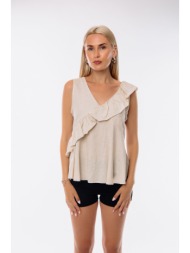 μπλουζα αμανικη με βολαν ...