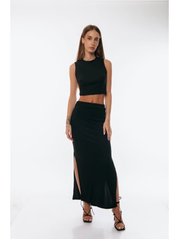 σετ τοπ & φουστα μαύρο σε προσφορά