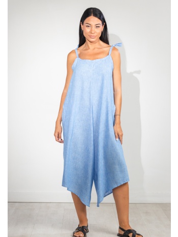 φορμα καπρι με τσεπες λινη μαύρο σε προσφορά