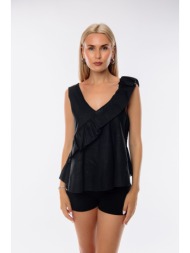 μπλουζα αμανικη με βολαν ...