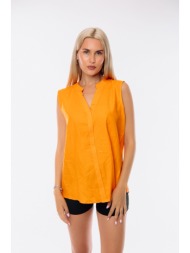 μπλουζα αμανικη πορτοκαλί