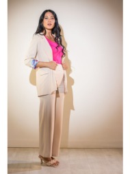 σακακι με επενδυση στο μανικι μπεζ