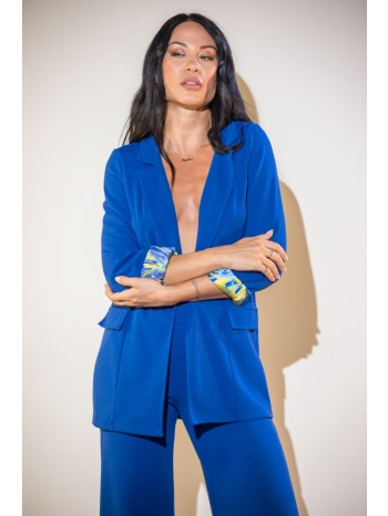 σακακι με επενδυση στο μανικι μπλε ρουά σε προσφορά