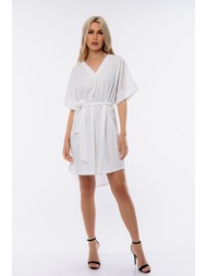 φορεμα βε με ζωνη άσπρο