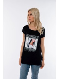 μπλουζα με σταμπα μαύρο