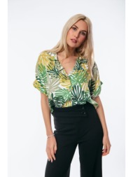 πουκαμισο εμπριμε με κοντο μανικι πράσινο