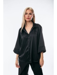 μπλουζοπουκαμισο σατεν μαύρο