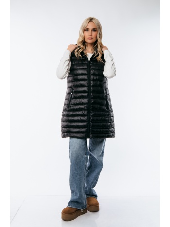 αμανικο μπουφαν μακρυ με κουκουλα μαύρο σε προσφορά