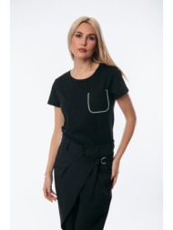 μπλουζα με τσεπη στρας ...