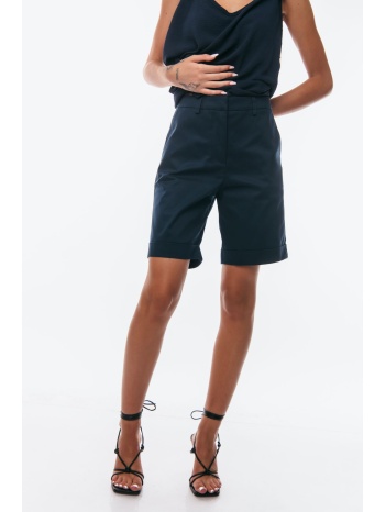 βερμουδα καπαρντινα με ρεβερ μπλε σκούρο σε προσφορά