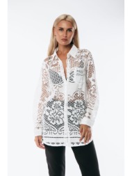 πουκαμισο με δαντελα άσπρο