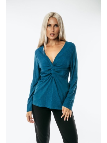 μπλουζα με βε lurex πετρόλ σε προσφορά