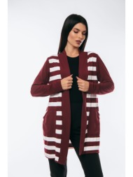 ζακετα πλεκτη διχρωμη με ...