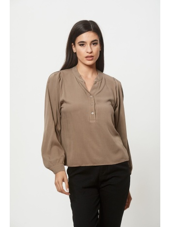μπλουζα με κουμπια μπεζ σε προσφορά