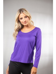 μπλουζα λαιμοκοψη πετρόλ