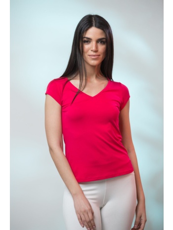 μπλουζα βε κοντο μανικι μπλε ρουά σε προσφορά