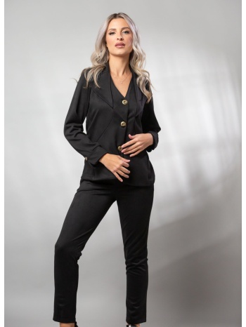 παντελονι με τσεπες σε ισια γραμμη μαύρο σε προσφορά