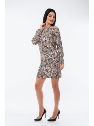 φορεμα λεοπαρ με εξω ...