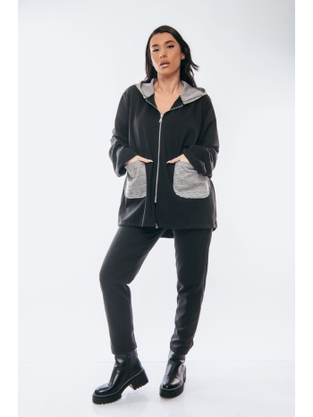 σετ ζακετα και παντελονα μαύρο σε προσφορά