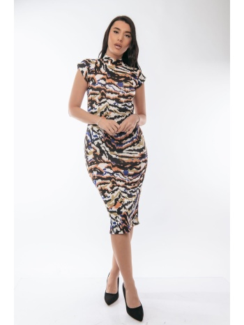 φορεμα εμπριμε midi μαύρο σε προσφορά