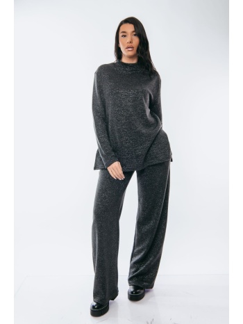σετ μπλουζα και παντελονα lurex μαύρο σε προσφορά