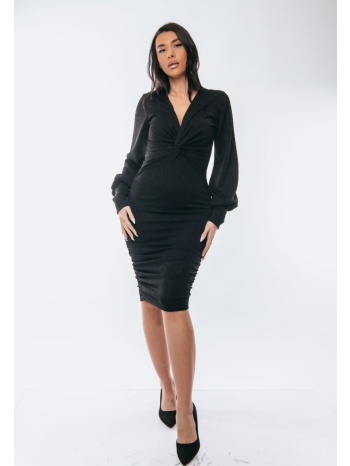 φορεμα lurex με κομπο μαύρο σε προσφορά