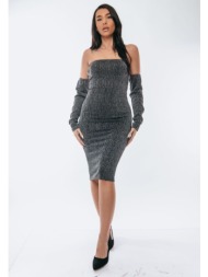 φορεμα μιντι στραπλες ...