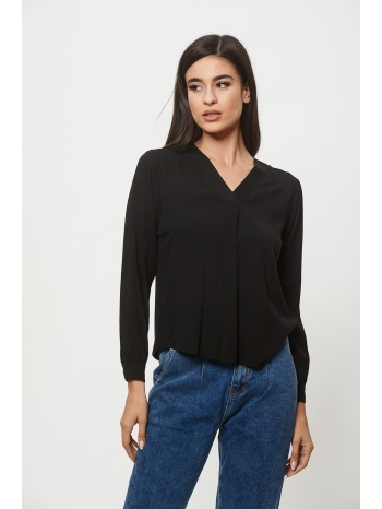 μπλουζα βιελα με πιετα mαύρο σε προσφορά