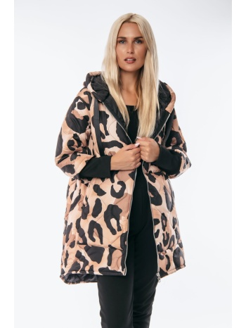 μπουφαν με κουκουλα λεοπάρ σε προσφορά