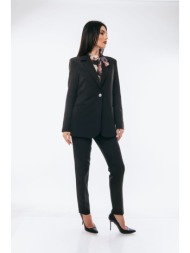 σετ κοστουμι σακακι και παντελονι μαυρο μαύρο