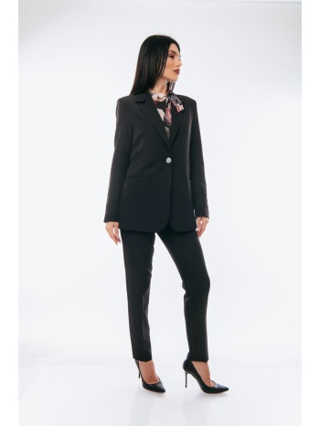 σετ κοστουμι σακακι και παντελονι μαυρο μαύρο