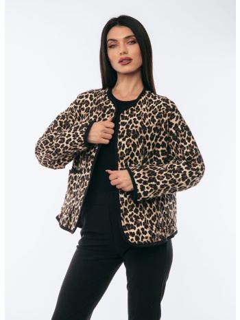 jacket λεοπαρ μαύρο σε προσφορά