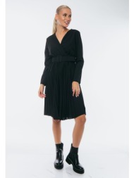 φορεμα κοντο πλισε μαύρο