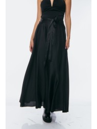 φουστα σατεν με ζωνη ...