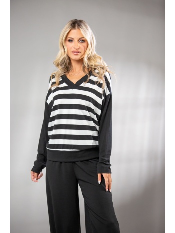 μπλουζα ριγε με βε μαύρο σε προσφορά