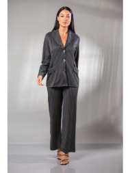 σακακι με ριγα γκρι