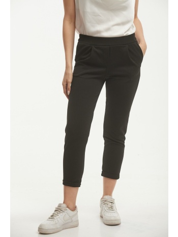 παντελονι με λαστιχο στην μεση και ρεβερ μαύρο