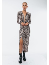 φορεμα λεοπαρ με δεσιμο ...