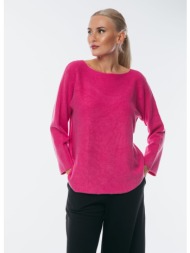 μπλουζα πλεκτη φουξια φούξια