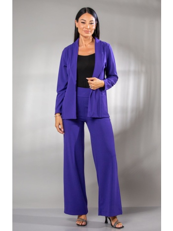 σετ κοστουμι σακακι και παντελονα μοβ σε προσφορά