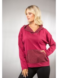 μπλουζα με κουκουλα και ...