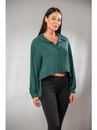 πουκαμισο με δεσιματα στο πλαι πράσινο