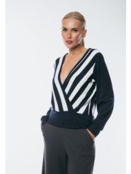 μπλουζα ριγε κρουαζε μπλε