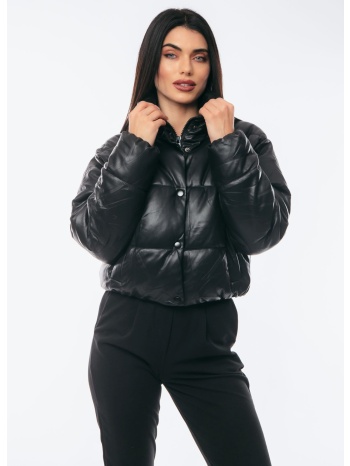 μπουφαν κοντο puffer μαύρο σε προσφορά