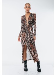 φορεμα λεοπαρ με δεσιμο ...