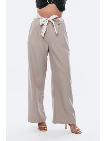 παντελονα με ζωνη μπεζ σε προσφορά