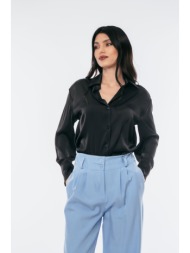 πουκαμισο μαυρο σατεν mαύρο