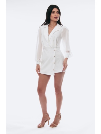 ολοσωμο σορτς με κουμπια ασπρο άσπρο σε προσφορά