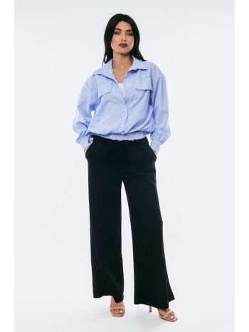 πουκαμισο ριγε με λαστιχο μπλε σε προσφορά