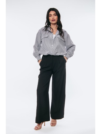 πουκαμισο ριγε με λαστιχο μαύρο σε προσφορά